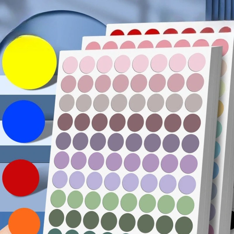 Etiquetas de papel adhesivas de sellado de círculos de puntos redondos, pegatinas de puntos de colores, etiqueta adhesiva para paquete, decoración de fiesta