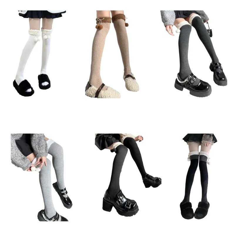 

2Pcs Girls Ruffle Lolitas Socks Breathable Long Stockings Sexy Cotton Socks