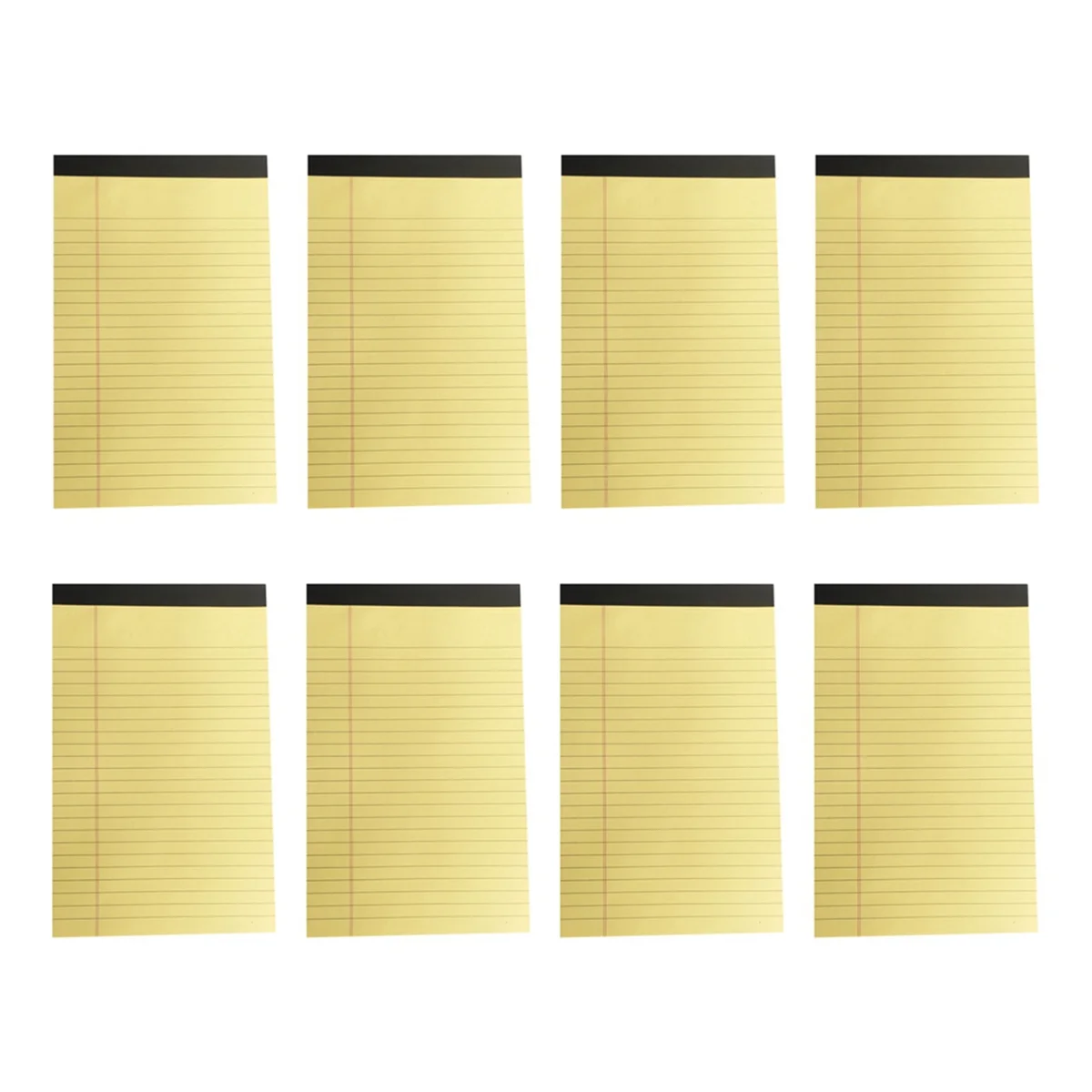 Yellow Pads 5X8 Notepads, 8 Pack Small Note Pads 5X8 College Ruled Perforated Memo Pad for Work