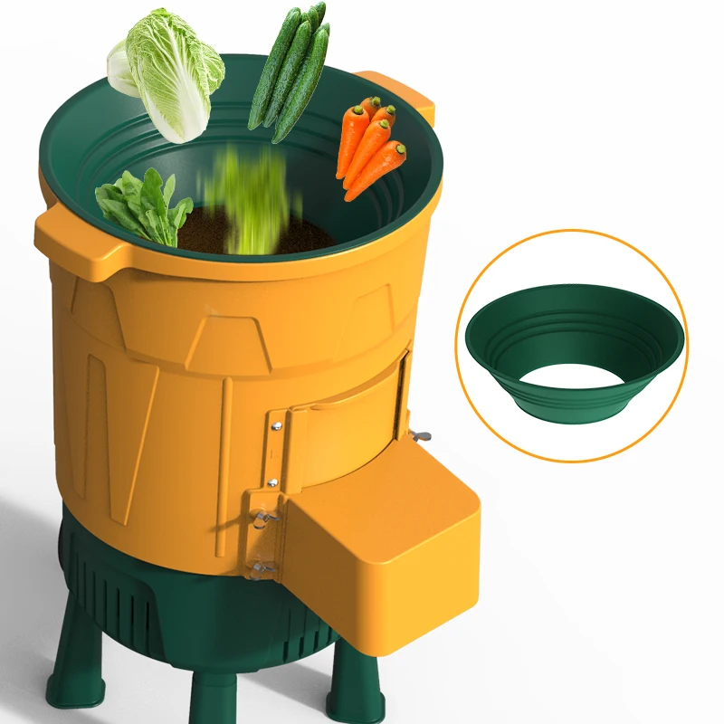 Plastic barrel vegetable shredder with legs livestock and poultry food making machine