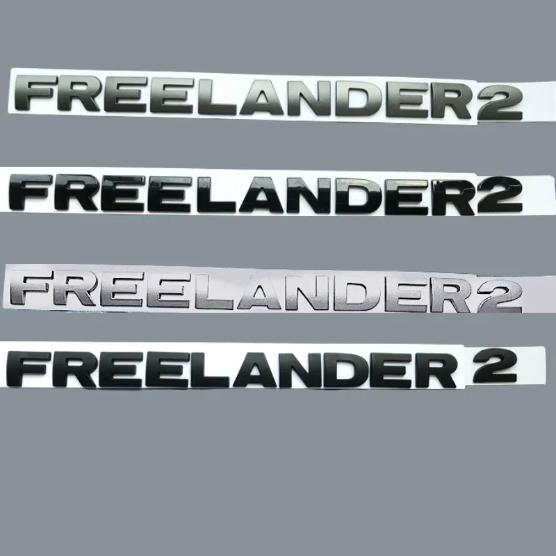 Original Car Size Car Badge Decal Styling for Land Rover Freelander 2 Letters ABS Auto Rear Trunk Emblem Sticker Decoration