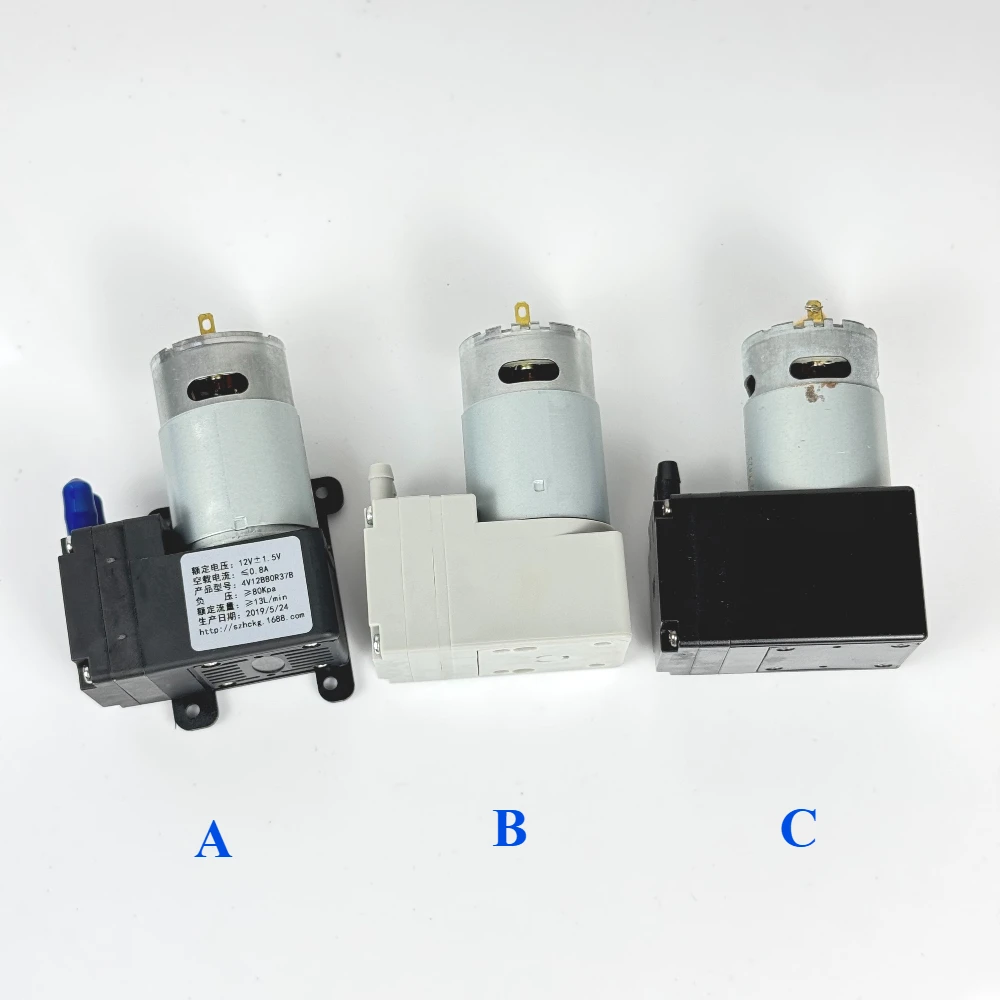 

1PC DC 12V/24V RS-550 Motor Piston Air Pump Diaphragm Pump Large Flow Negative Pressure Vacuum Packing Pump for Beauty Medical