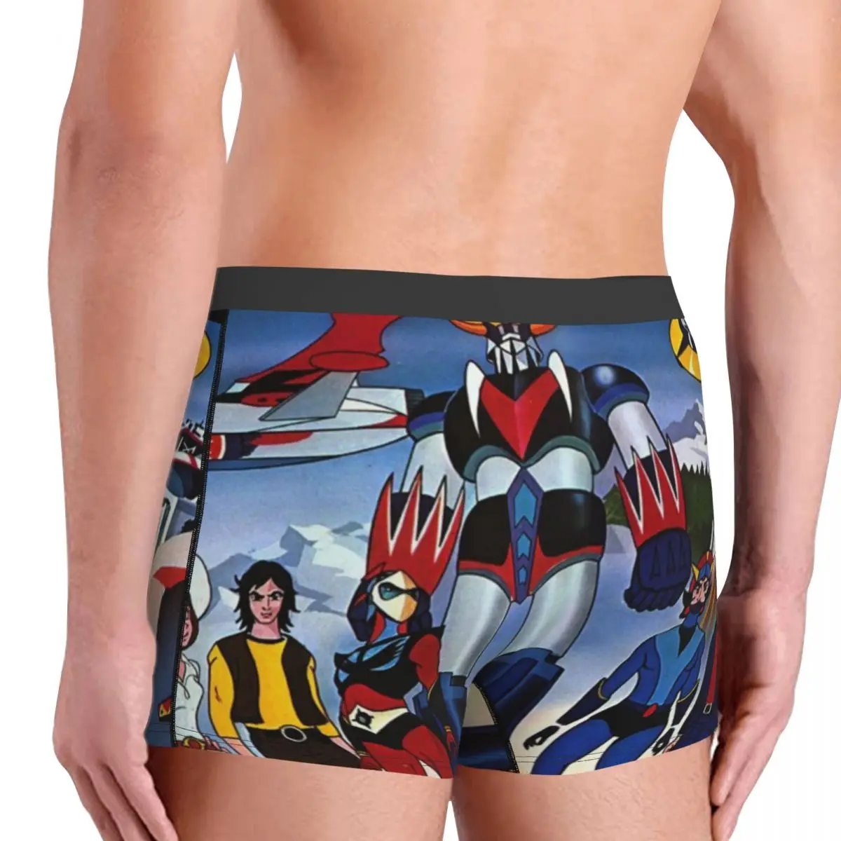 شخصيات الرجال سراويل داخلية للرجال السروال UFO روبوت Goldrake Grendizer الخيال العلمي أنيمي تنفس للغاية عالية الجودة هدايا عيد الميلاد