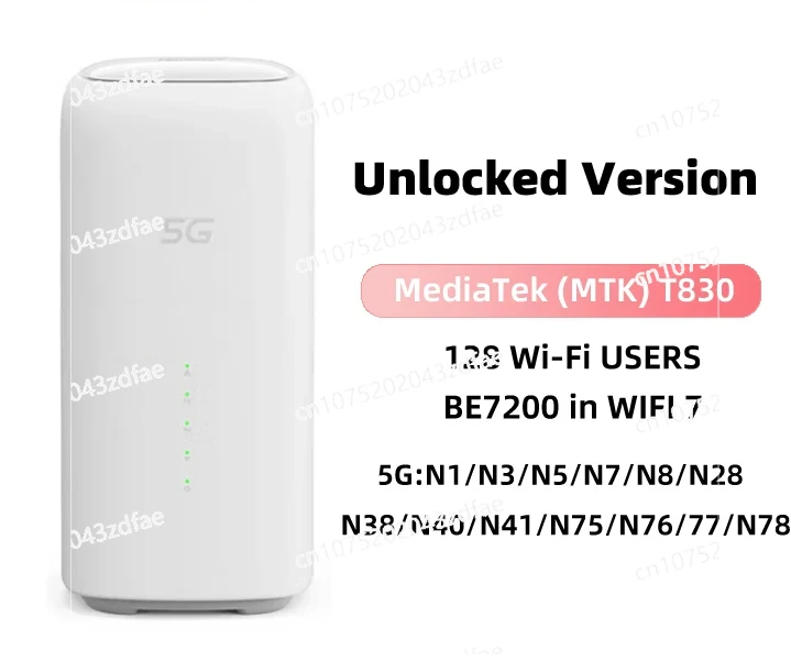 5G CPE Pro LG6851F WiFi 7 Router BE7200 Dual 2.5G Ethernet Ports NFC 4G LTE Cat19 Wireless WiFi 5G Sim Modem 4x4 MIMO