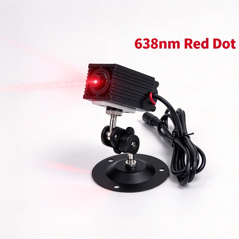638nm Red Dot Laser Diode Module 80mW 300mW 500mW 700mW 1000mW with Cooling Fan (Free with Bracket and Adapter)