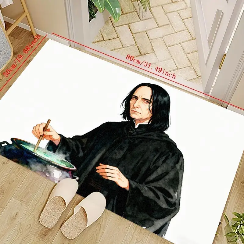 

1 шт. Гарри Поттер Severus Snape Potions Master Brewing Scene Нескользящий напольный коврик, эстетический киновентилятор Коллекционный ковер Ковер