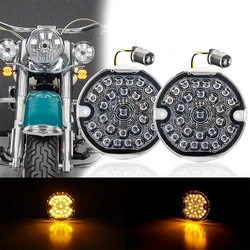 Clignotants avant LED 1/4 pour Harley Road King Electra, feux de stop, pour Harley Road King Electra de Ultra Classic Heritage Softail 3, 1157 pouces