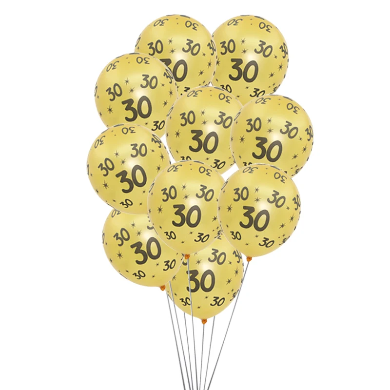 1 zak Gelukkig 18e 30e 40e 50e 60e Verjaardagsfeestje Latex Ballon Mannen Vrouwen volwassen Verjaardagsfeestje Accessoires Decoraties benodigdheden