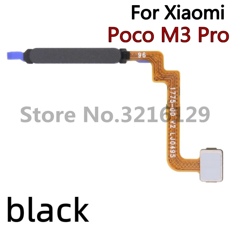 100% Original For Xiaomi Poco F2 M3 Pro X2 C40 F4 GT Fingerprint Sensor Home Button Return Key Flex Cable Replacement