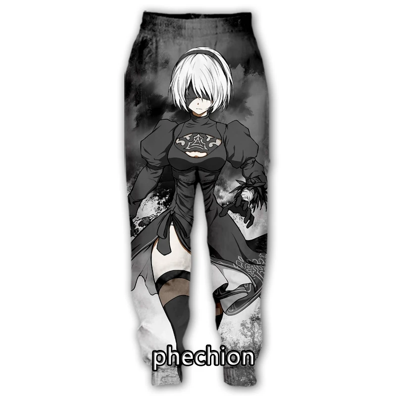 

phechion New Men/Women NieR:Automata Ver1.1a 3D Printed Casual Pants Fashion Streetwear Men Loose Sporting Long Trousers F53