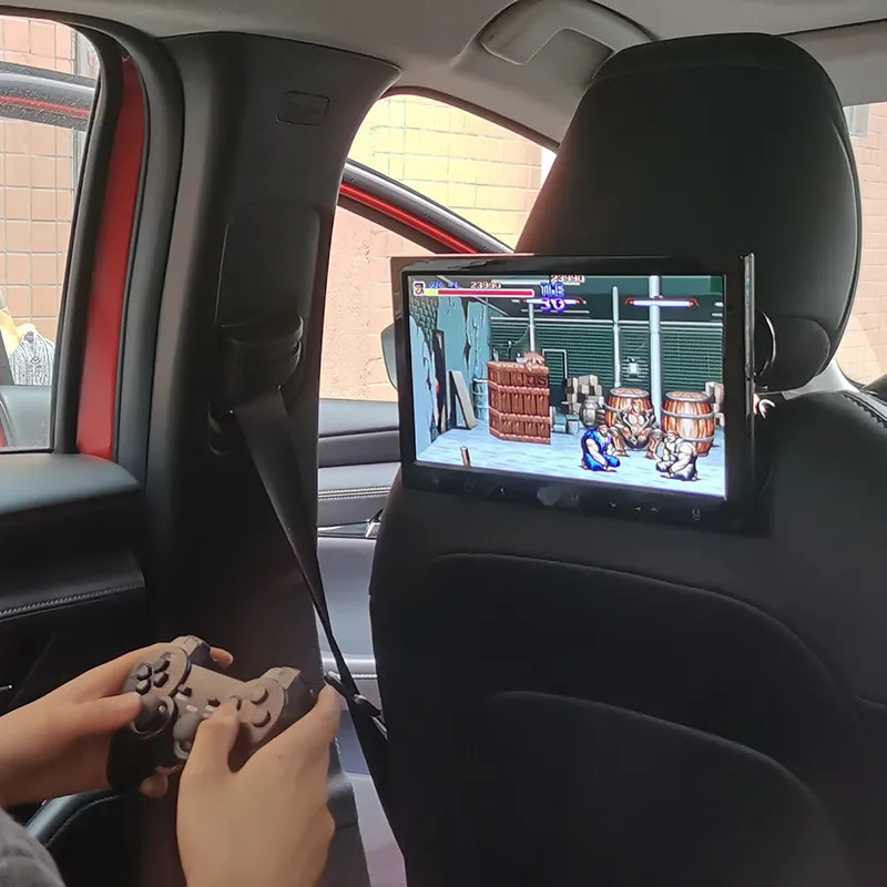 10.1 Inch Car Headrest Monitor Dual Wireless Game Controller Backseat Display Screen