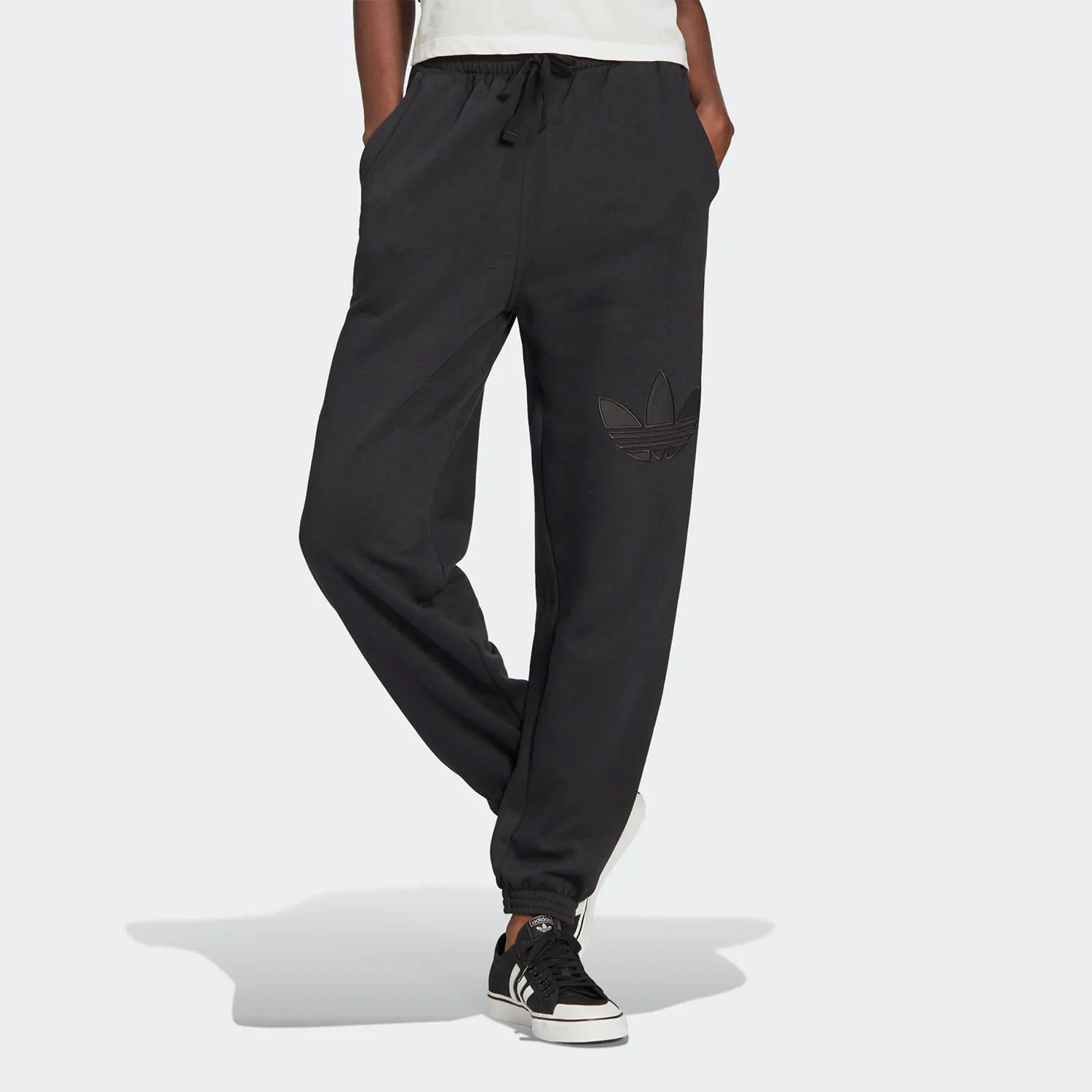 Adidas Genuine Three Leaves Casual Women's Fashion Trendy Sports Long Pants HE4750
