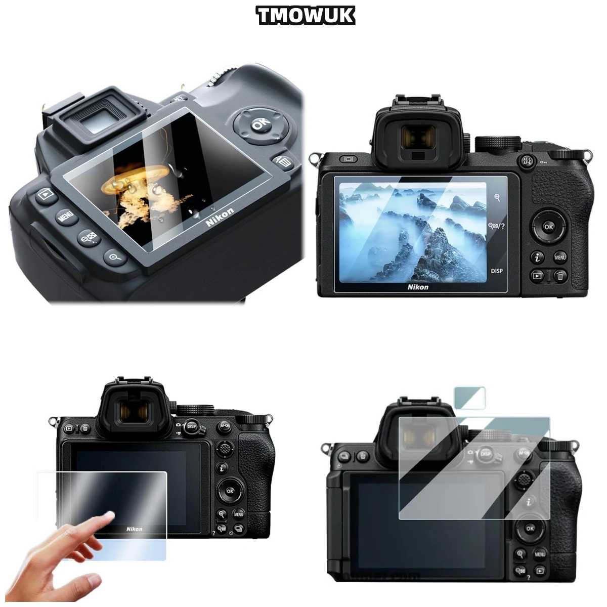 

For Nikon Z5 Z6 Z7 Z8 Z9, Scratch-Resistant Film, 9H Hard Glass Shield