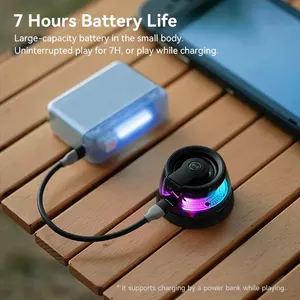 Bluetooth tragbarer Bluetooth, RGB-Beleuchtung, Magnetlautsprecher, Mini-Lautsprecher, 7-Stunden-Wiedergabe, Telefonunterstützung, Hecate G200, BT5.3 10 Hauptverkäufe Alto -Sprecher - №7