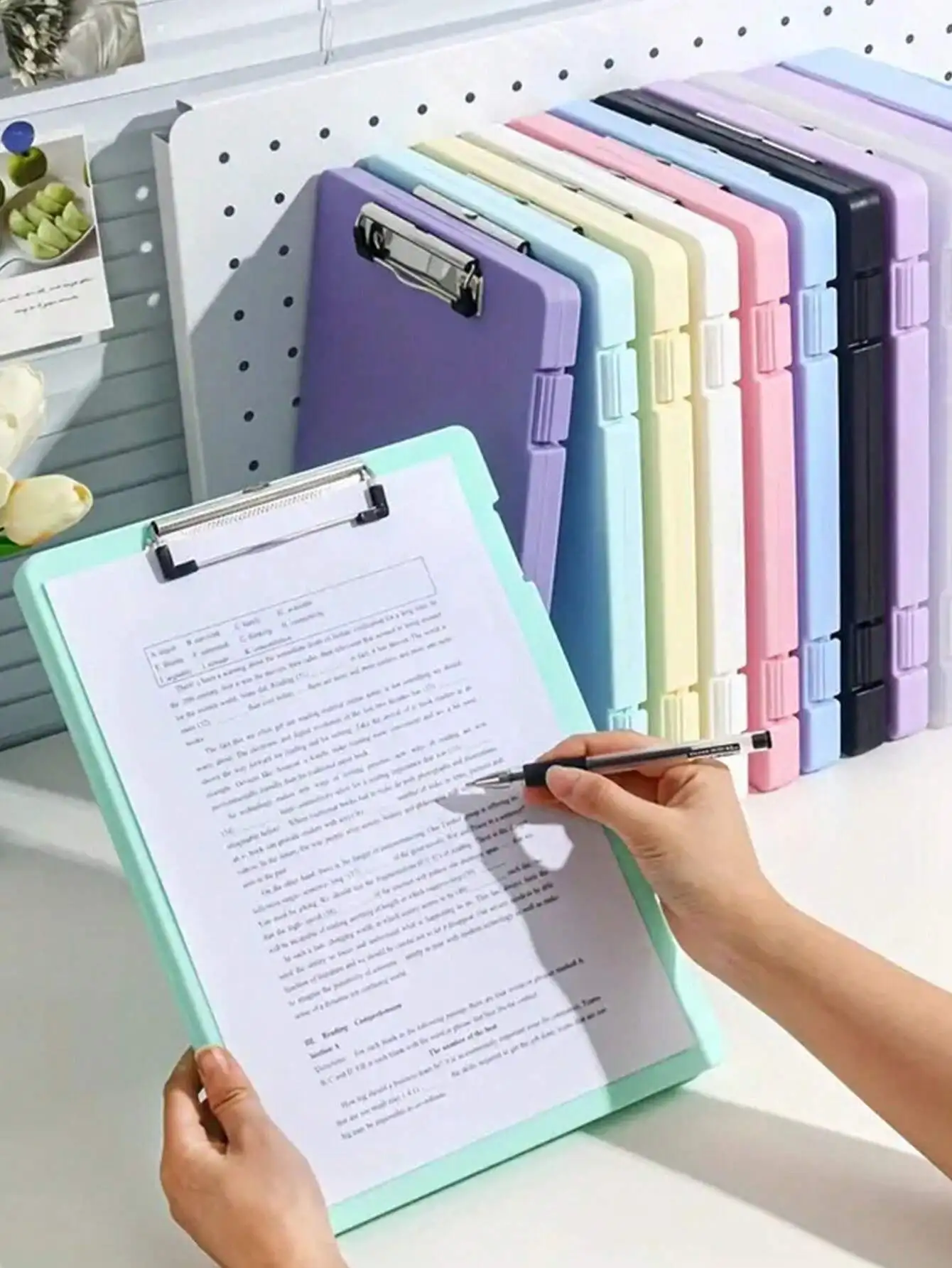 1/2/3pcs Random Color & Style A4 File Folder  Box, Student-Specific Paper Collection And Organization, Large Capacity, Multipurp