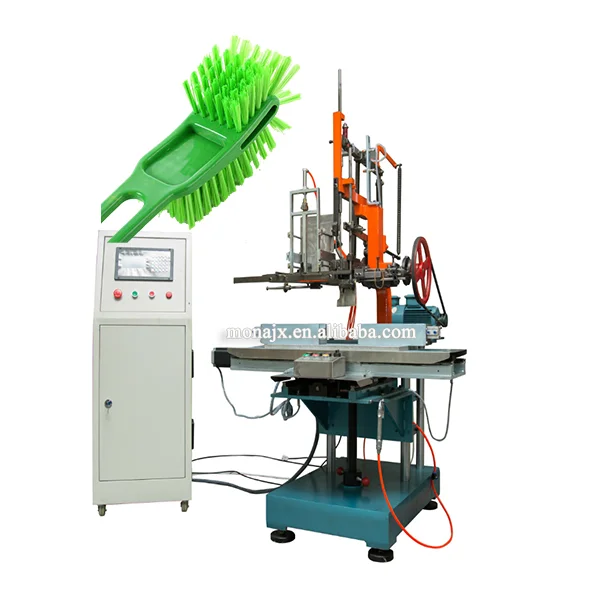 Hot Sale 4 Axis Automatic CNC High Speed Tufting Double Hockey Brush Making Machine/double Color Double Hockey Toilet Brush