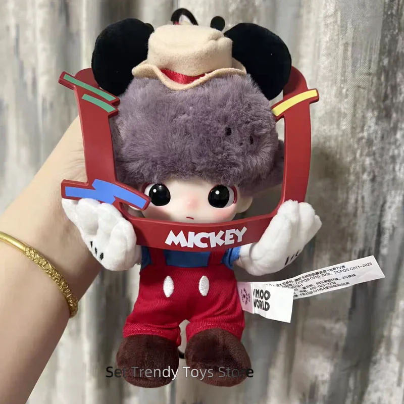 

Genuine Dimoo World × Disney Series Vinyl face Keychain Blind Box Vinyl Plush Bag Surrounding Dimoo Co Branded Trendy girl Gift