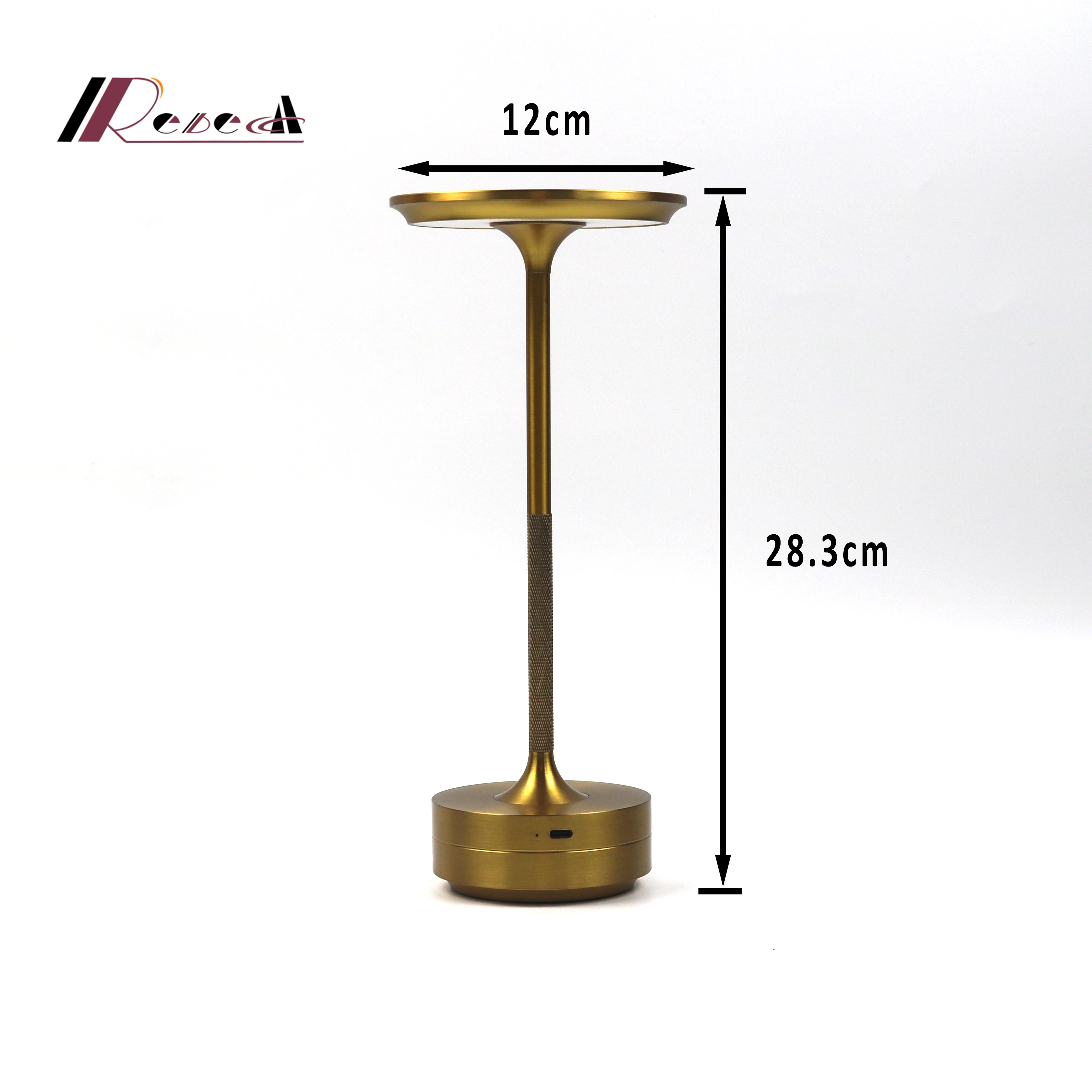 New Aluminum Alloy Desk Lamp LED Rechargeable Table Lights for Bar Living Room Reading Book USB Lamp Night Light Lamps