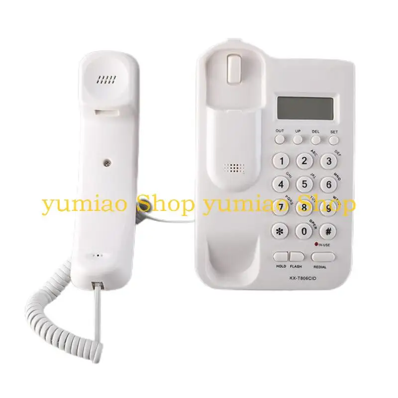 587B Corded Telephone Landline Telephone Big Button Landline Phones for Front Desk