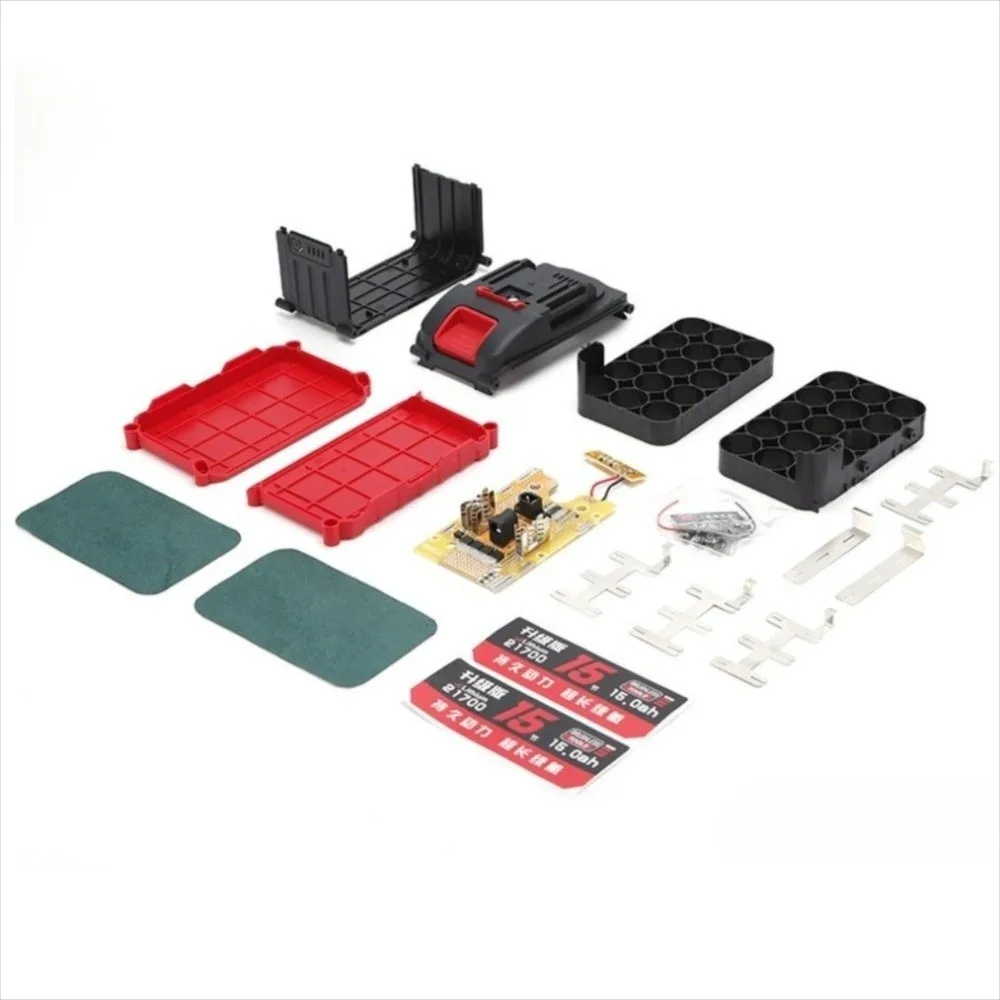 

Practical Plastic Battery Plastic Case DIY 10 Cell 21700 Battery Case 15 Cell DIY Shell Box Lithium Battery Pack Case For Makita