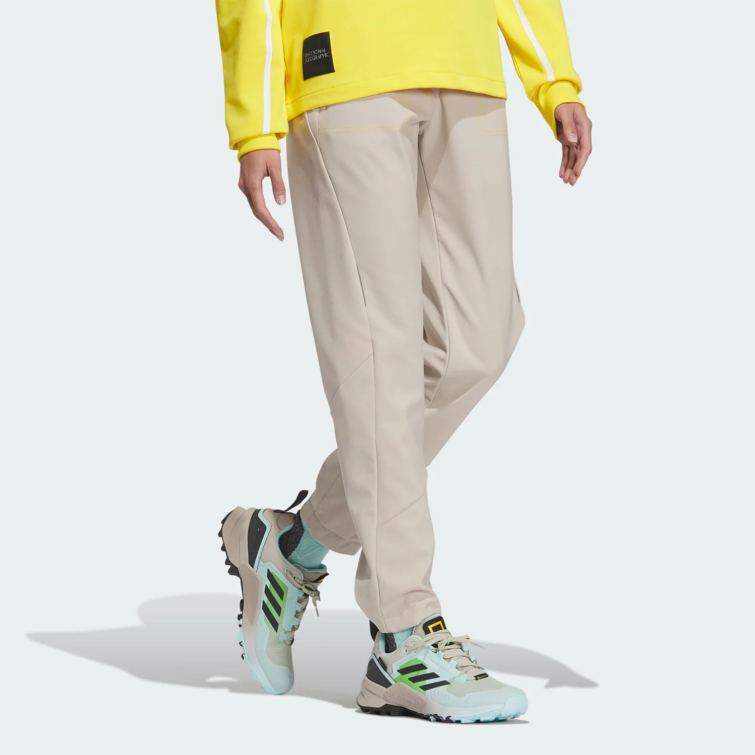 Adidas genuine National Geographic co branded women's outdoor sports pants IL8990