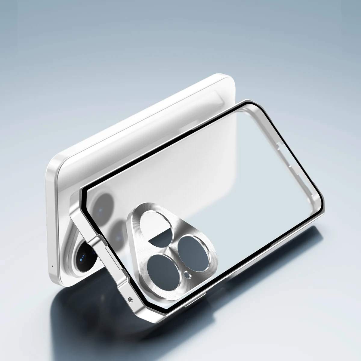 

Чехол с металлическим каркасом для Huawei Pura 80 Ultra, металлическая акриловая задняя крышка, противоударный чехол для Huawei Pura Ultra Pura80 Pro +