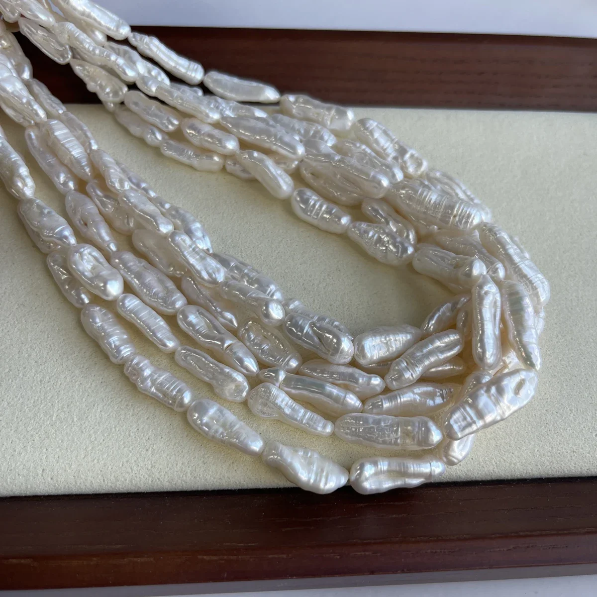 Natural Freshwater Pearl Baroque Biwa Irregular Loose Beads Charms for DIY Women Men Necklace Jewelry Making Accessories