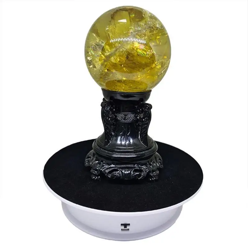 652F 2 Speeds Electric Turntable Display Stand Noiseless Rotating Table Watch Jewelry Holder Multifunctional for Photography