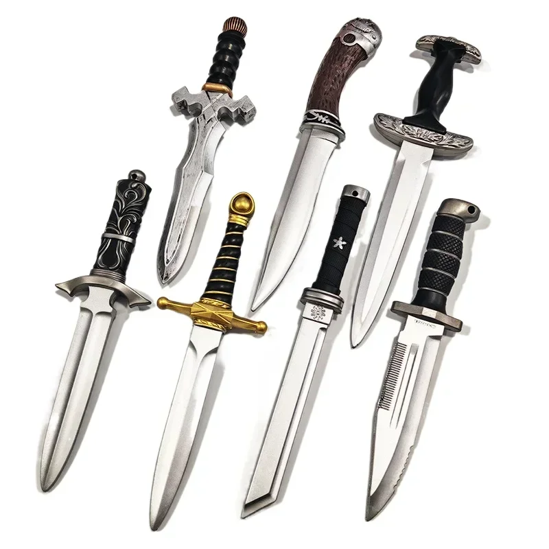 JX TOY Witchers 3 Schiuma Western Spada corta PU Simulato Sciabola Cos Puntelli Geralt Coltello da caccia Giocattoli di sicurezza Spada medievale Ragazzi