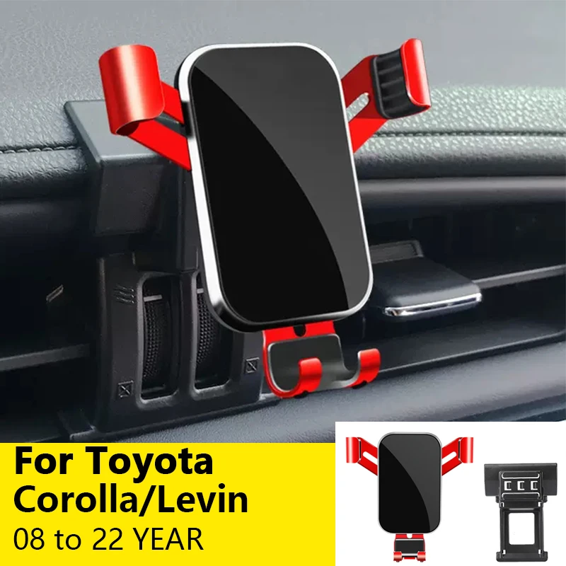 

For Car Cell Phone Holder Air Vent Mount GPS Gravity Navigation Accessories for Toyota Corolla/Levin 2008 to 2022 YEAR