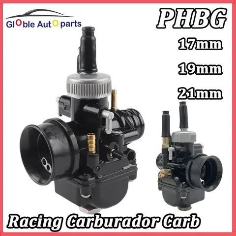 Racing Carburador Carb Voor Yamaha Zuma JOG50 JOG90 BWS100 Suzuki RG50 Honda DIO50-90 Qianjiang 50 PHBG Carburateur 17mm 19mm 21mm