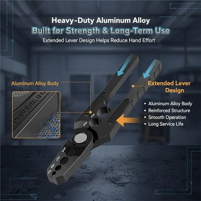 ABDJ-Copper Tube Rounder 6 Hole Pipe Rounding Hand Tool,Manual Copper Pipe Bender Tool Hvac/Flat Pipes Repair Pliers