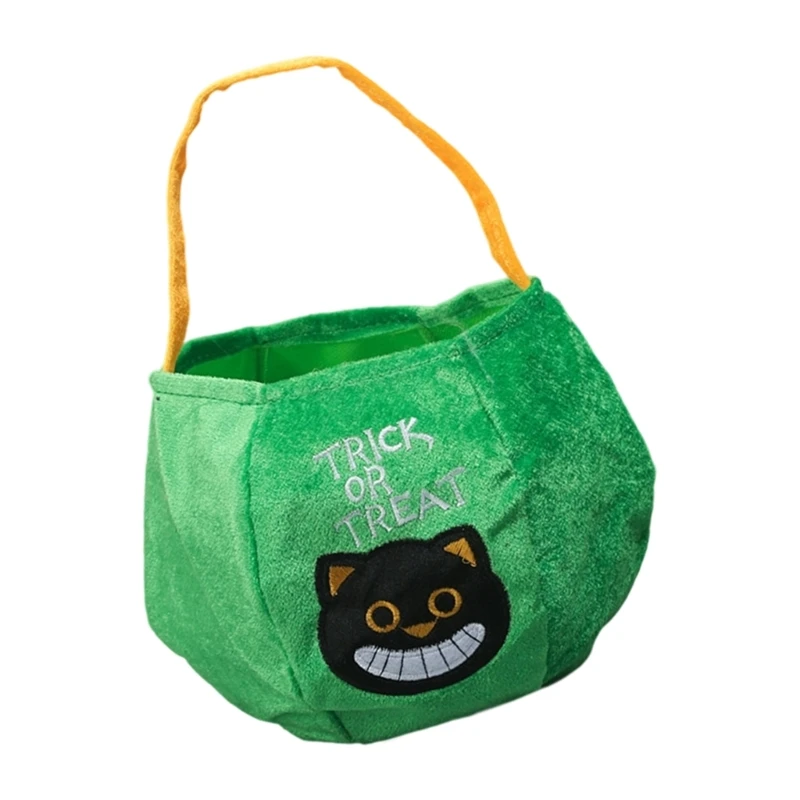 حقيبة حلوى اليقطين الناعمة للاحتفالات الموسمية، تصميم كبير الحجم، مقابض مريحة، قماش قوي، ضروري للحفلات #2