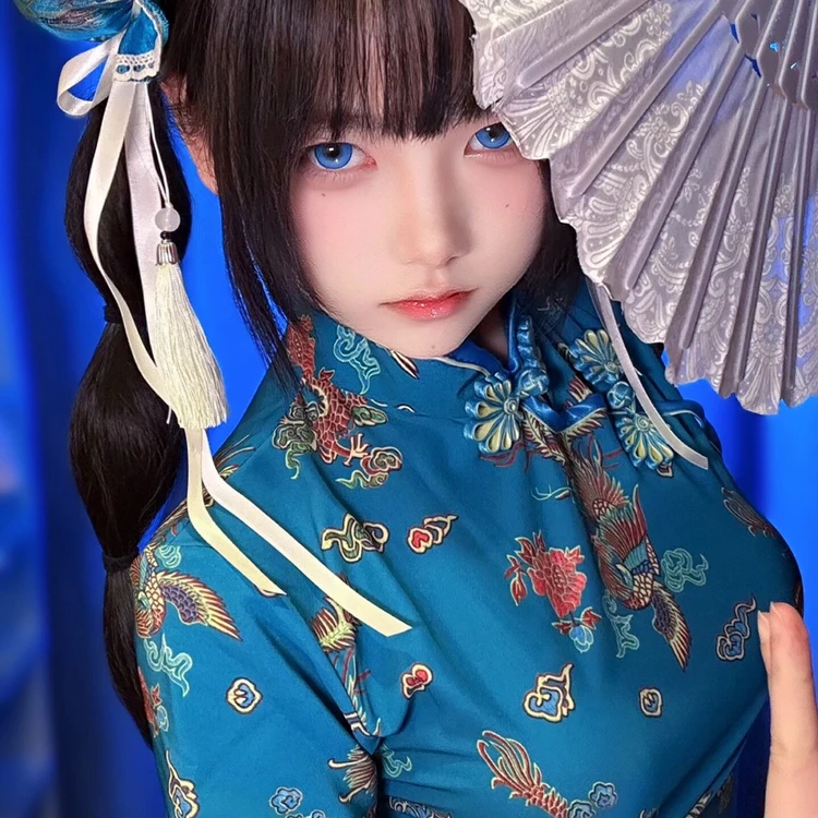 تنورة صينية جديدة من Sle Dr loween Cisas Cosplay orm تنورة خادمة ناعمة للفتيات ملابس يومية