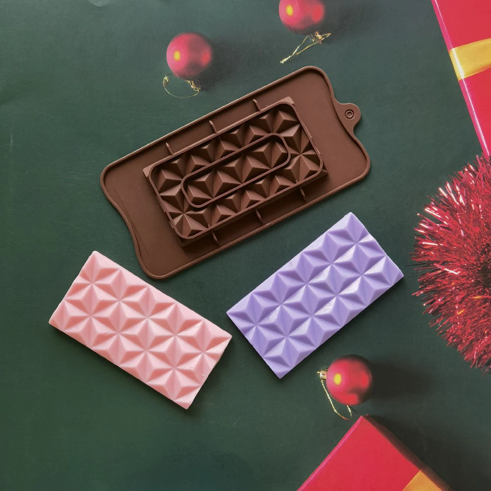 Diamond Chocolate Candy Mold Plaster Clay Resin Mould Baking Tool