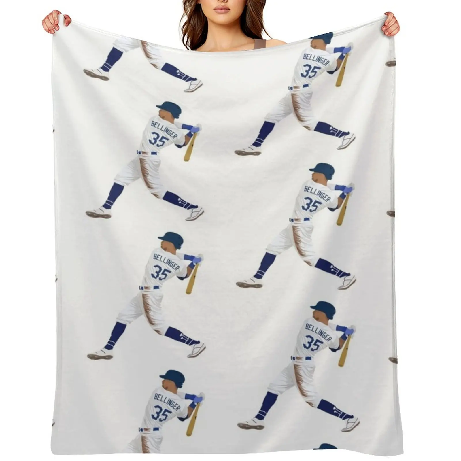 Теплое одеяло Cody Bellinger HR для зимы, декоративные одеяла для диванов на Хэллоуин