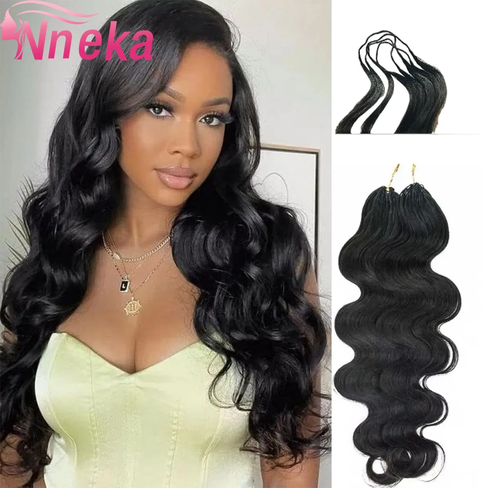 

Волосы для наращивания Body Wave Feather Crochet: натуральные, без узлов, двойной вытяжки, вьетнамские, для крючкового наращивания
