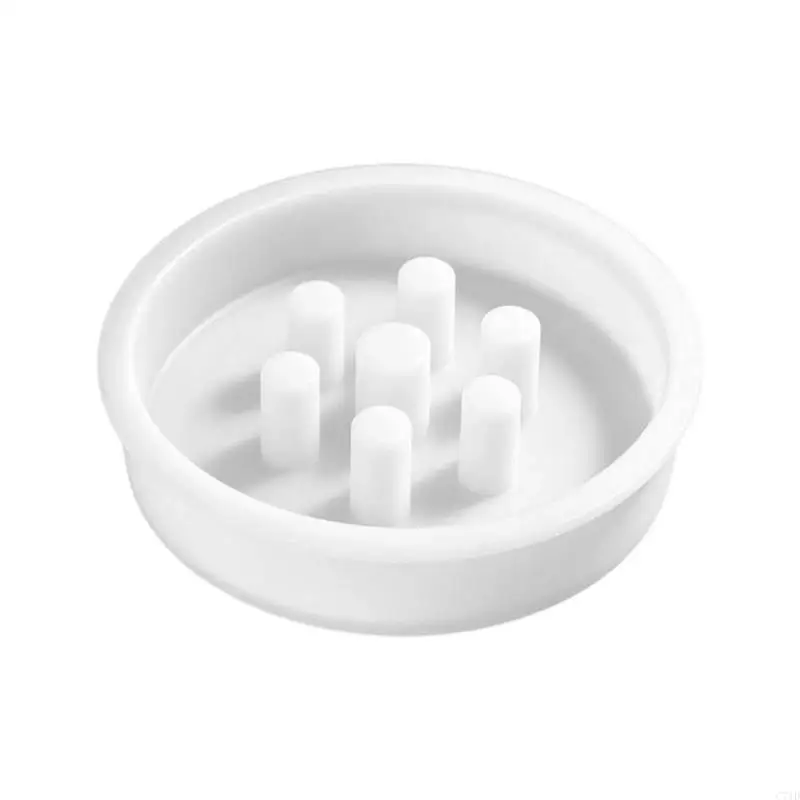  Round Resin Casting Mold for Floral Display Covers, Silicone Vase Lid Mold for DIY Table Flower Arranging Projects