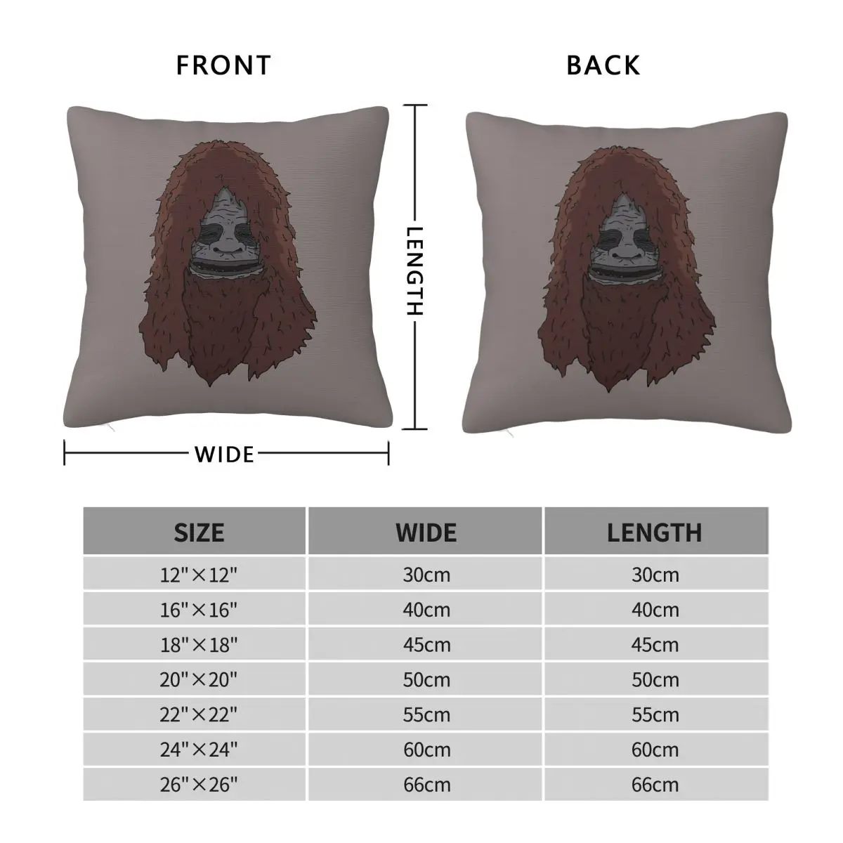 Sassy The Sasquatch Big Lez Show Pillowcase Polyester Linen Velvet Pattern Zip Decor Throw Pillow Case Sofa Seater Cushion Cover