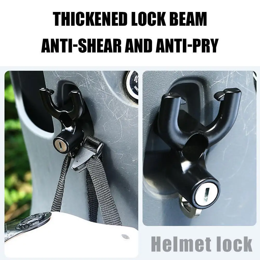 

NEW Universal Motorcycle Anti-theft Helmet Lock High-end Motorbike Scooter Helmet Lock Hanging Security Metal Lock Keys Set