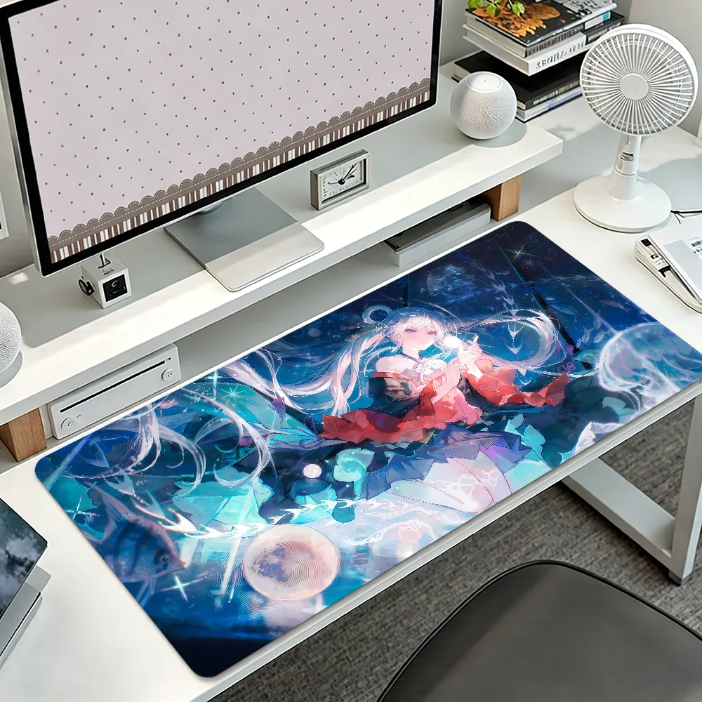 Anime Cosmic P-Princess K-Kaguya Mouse Pad Non-slip Thickened MousePad Student Gaming Cushion Large Writing Lockedge Office