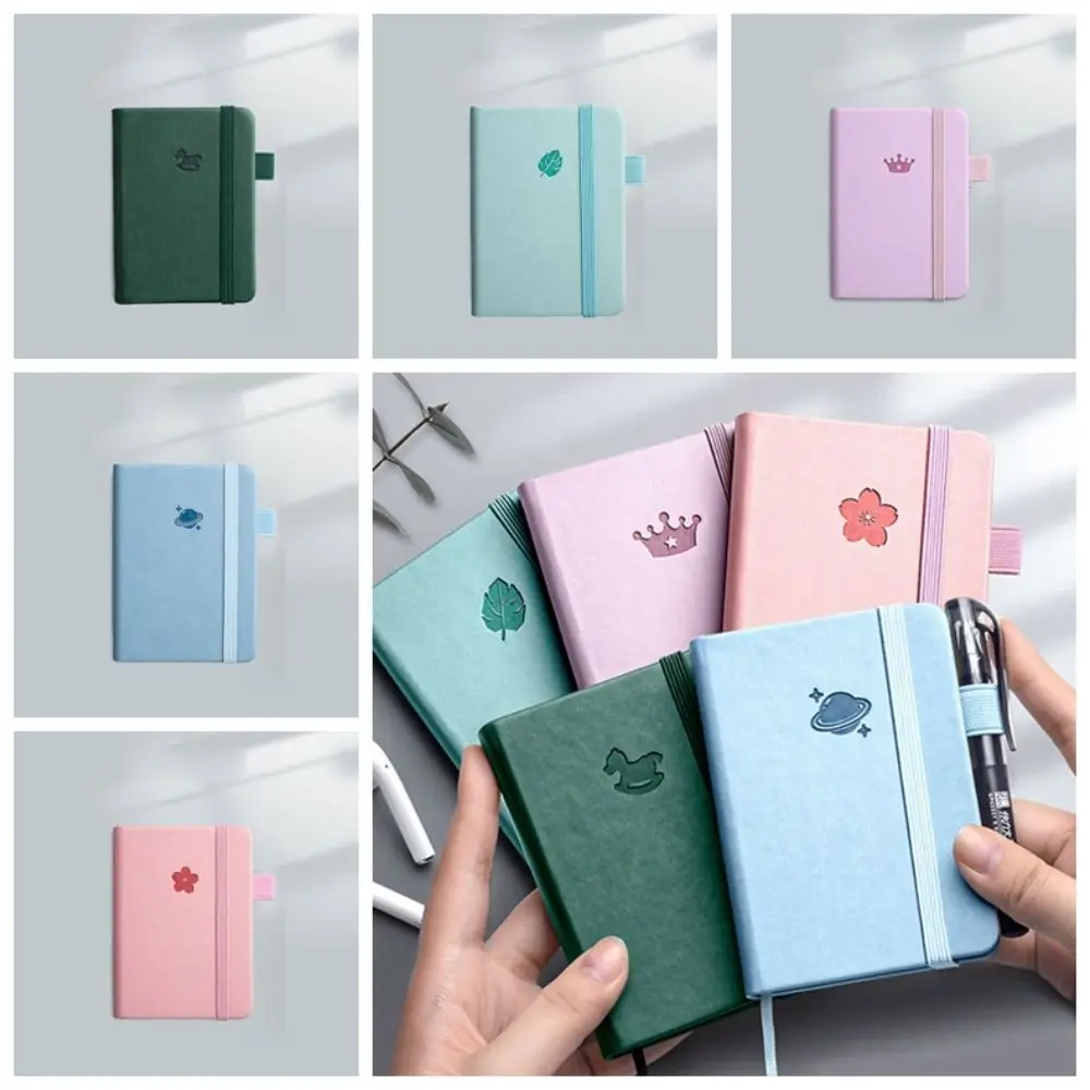 Portable Memo Diary Planner A7 Mini Notebook Diary Notebook Agenda Organizer Pocket Notepad Thickening Word Book Stationery