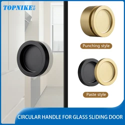 Self-Adhesive Bathroom Sliding Door Handles Push-Pull Glass Barn Doors Pulls Stick On Glass Shower Door Handles Window Pulls