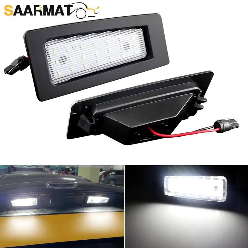 

2Pcs For Mazda 3 Axela 2014-2018 For Mazda CX-3 CX3 2016-UP White LED License Plate Light Number Plate Lamp