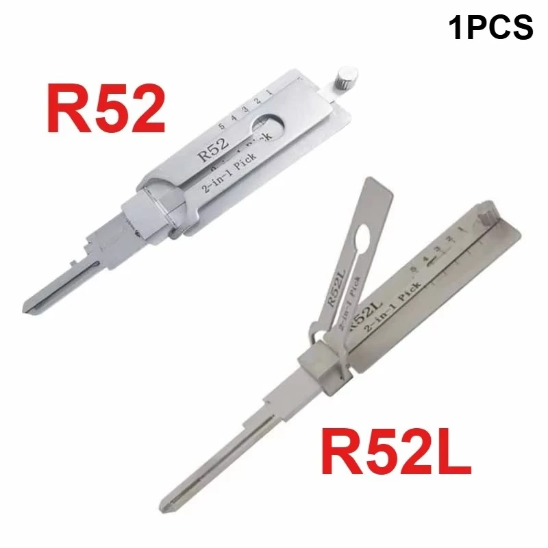 2026NEW Lishi Picking and Key Reader Professional R52 R52L 2-in-1 Locksmith Tool for Mexico for Phillip Brand of Locks Home Door