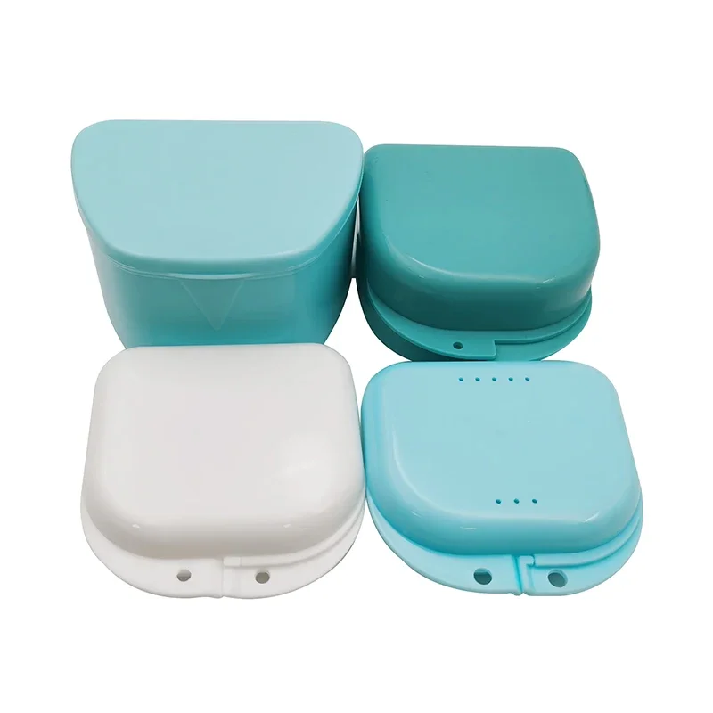

Fake Teeth Orthodontic Case Denture Storage Plastic Box Oral Hygiene Supplies Organizer Plastic Teeth Container
