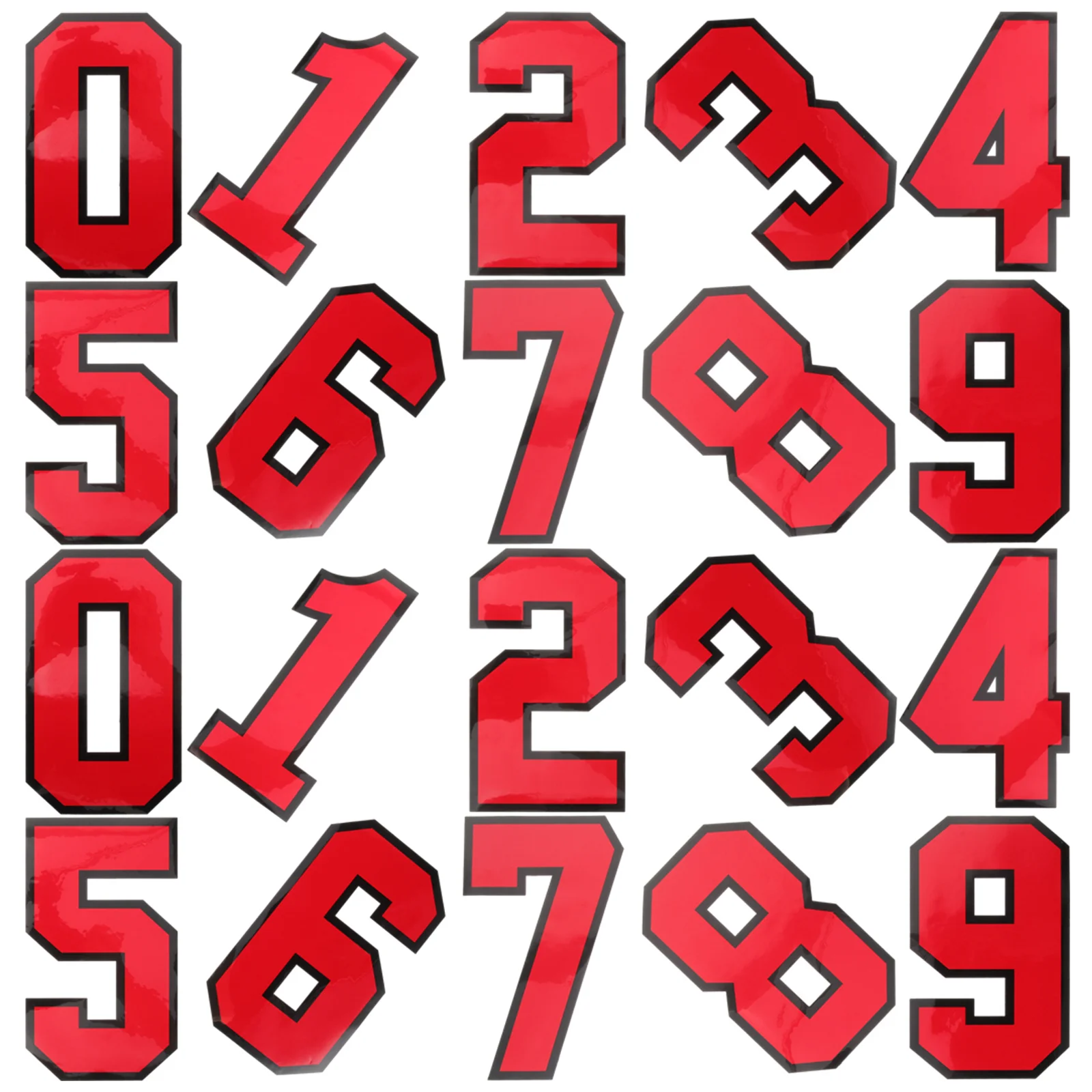 

20Pcs High Quality Number Embroidered Patches for Clothing Decorative Sewing Appliques for Suitcase Hat Jacket Shirt DIY Fashion