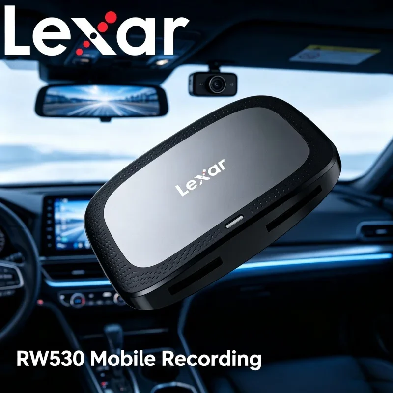 Dual Card Slot Memory Reader Lexar RW530 CFexpress Type A SD Card Reader 2 in 1 USB 3.2 Gen2 Type C 10Gbps 8K CFE Card Reader