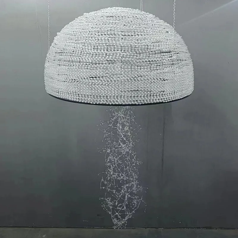 New wedding props crystal jellyfish ceiling ornament wedding hall ceiling props road guide photo decoration dual-purpose