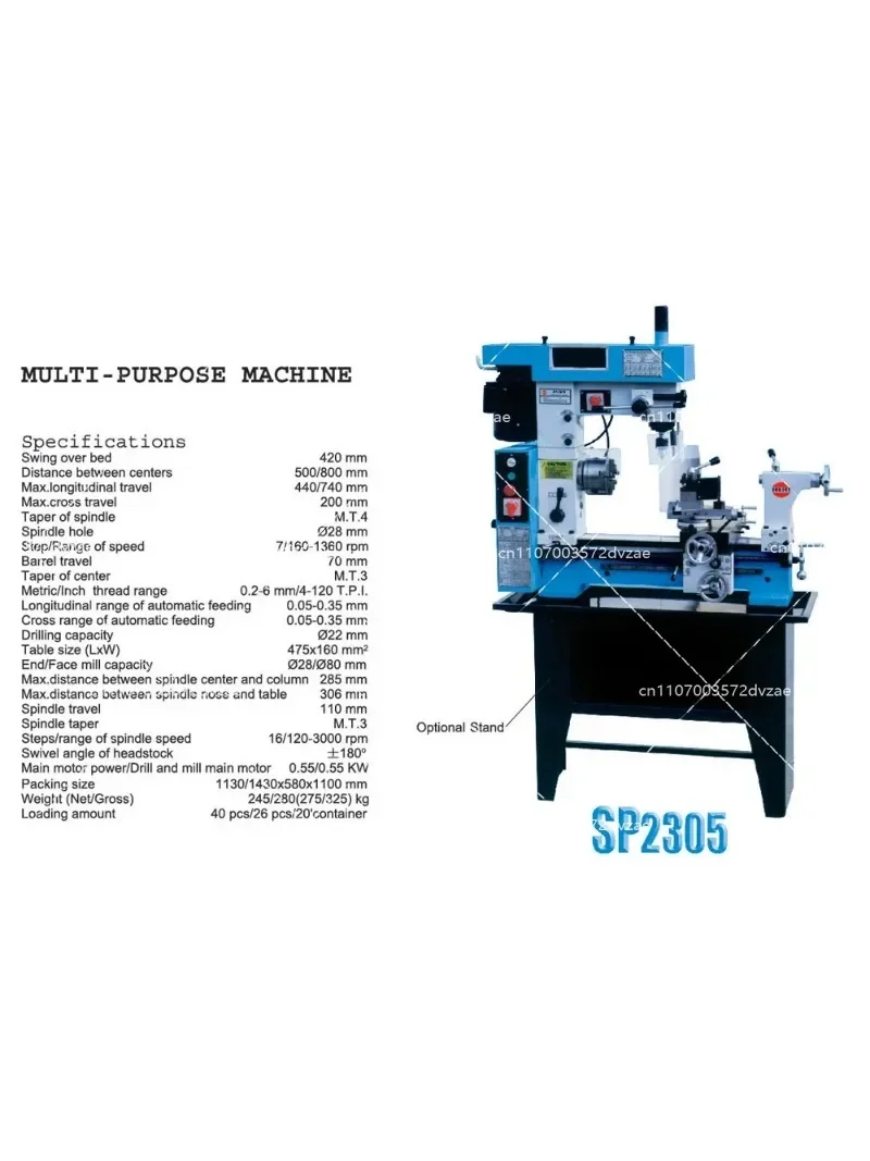 

Mini Milling Drilling Machine 16mm SP2203 SX2 with Brushless Motor Latest Origin Model for Precision Machining